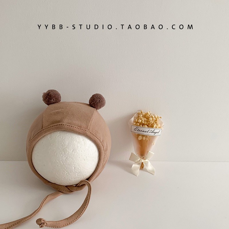 Mũ Tai Bèo Vải cotton Mỏng Thời Trang Xuân Thu Cho Bé Từ 0-6 Tháng Tuổi