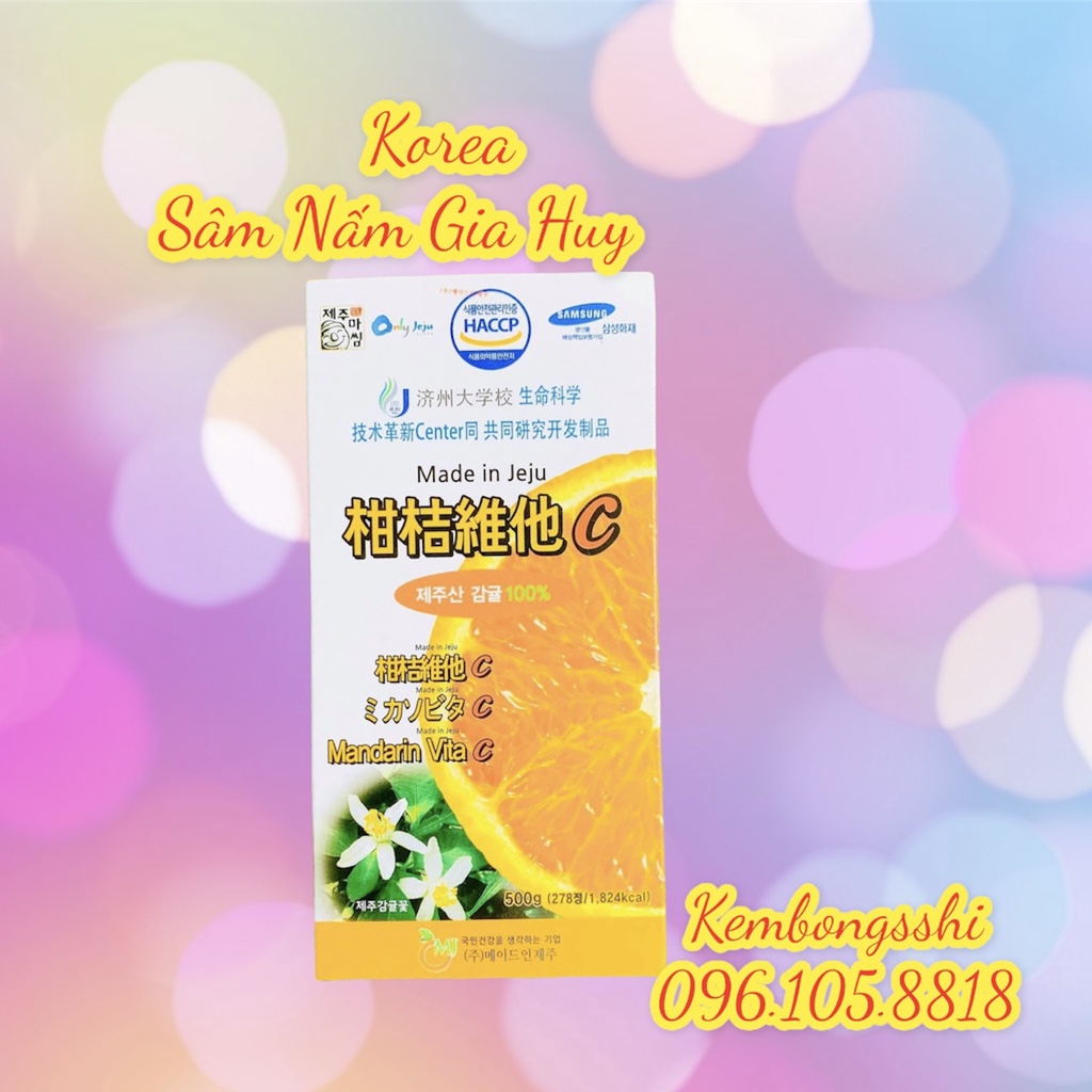 [DATE MỚI NHẤT] [HỘP TO 500gr] Viên Ngậm VITAMIN C JEJU Hàn Quốc | BigBuy360 - bigbuy360.vn