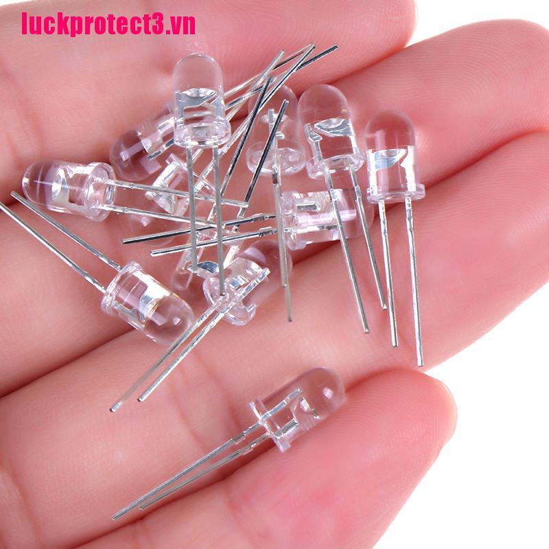 [SELL] 100pcs 5mm LED Assorted Kit White Green Red Blue Yellow Light Emitting Diode