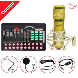 BỘ COMBO míc hát karaoke livestream online micro BM-900 SOUNDCARD H9 BLUETOOTH THẾ HỆ MỚI 21 HIỆU ỨNG 🔥CHẤT LƯỢNG🔥