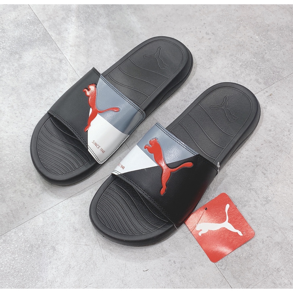 [CHÍNH HÃNG] DÉP PUMA COOL CAT - ĐEN BẠC - *BLACK SILVER* - Code: 381704 01
