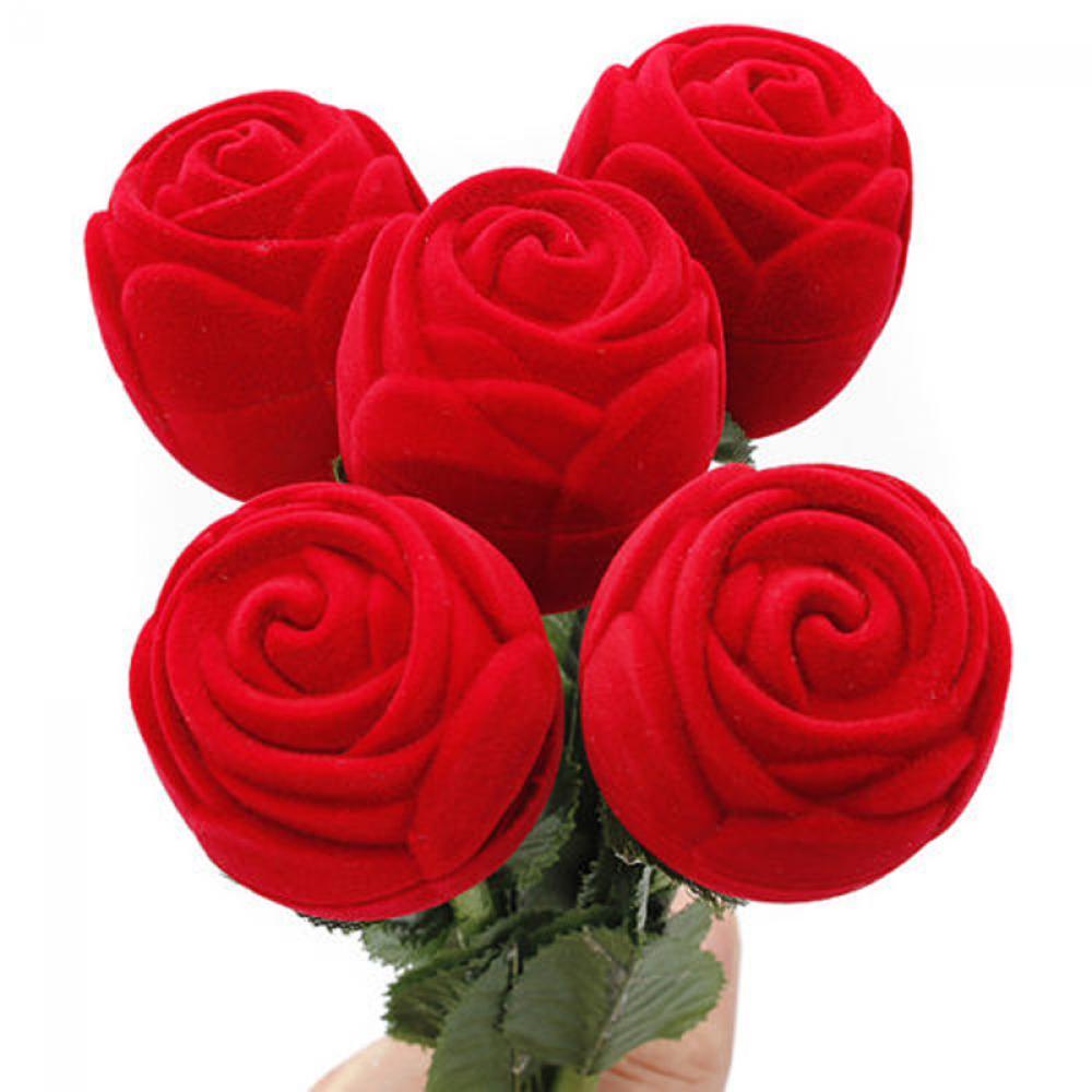 Hộp Đựng Trang Sức / Bông Tai / Nhẫn Hình Hoa Lãng Mạn