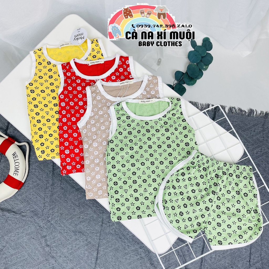 ⭐SIÊU SALE⭐Bộ Minky Mom 3 Lỗ Thun LạnhFREE SHIPCao Cấp Dể Thương Cho Bé Gái Bé Trai, Đủ Màu