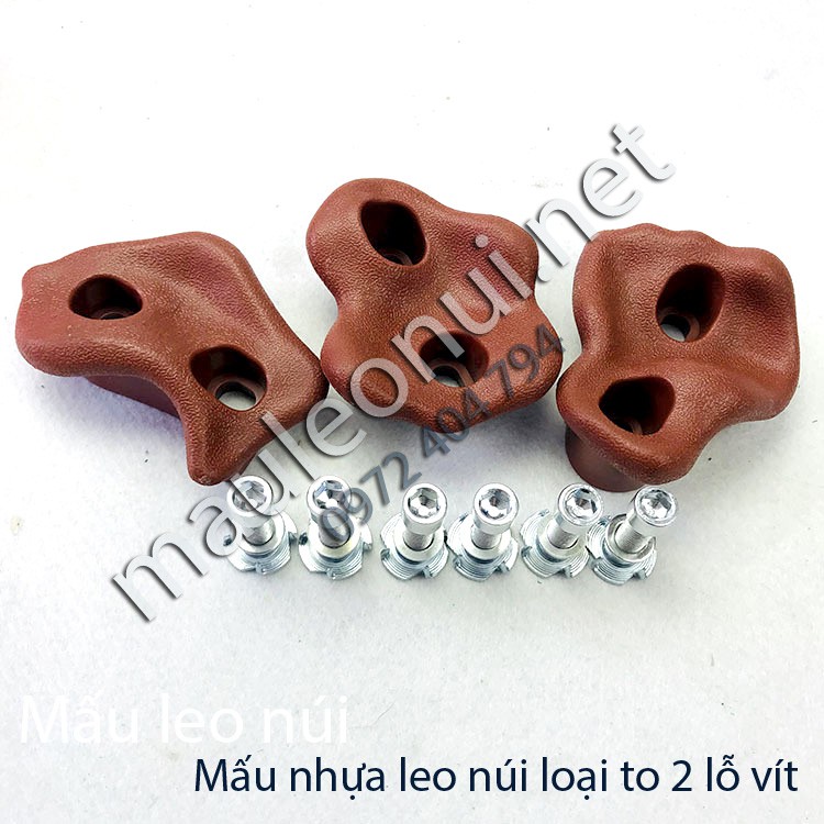 Mấu leo núi loại to 2 lỗ vít