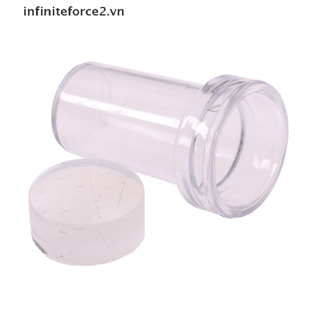 {fore} Pure Clear Jelly Silicone Nail Art Stamper Scraper Nail Stamp Stamping Tool VN