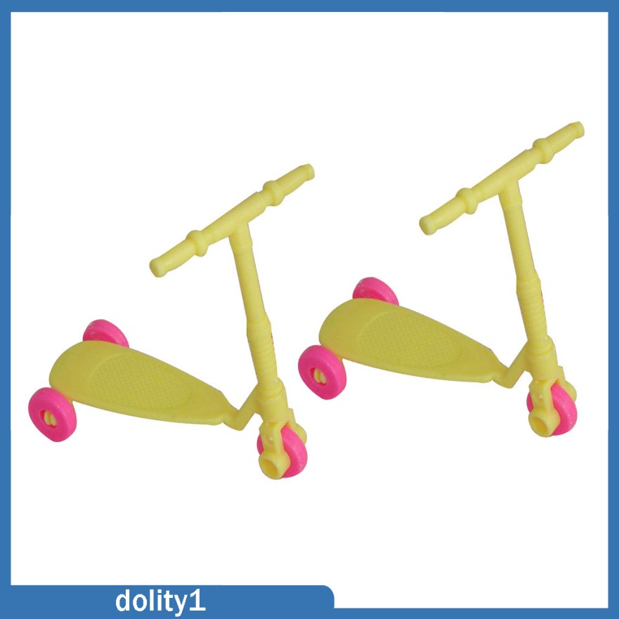 Set 2 Xe Scooter Đồ Chơi Cho Búp Bê Màu Sắc Ngẫu Nhiên