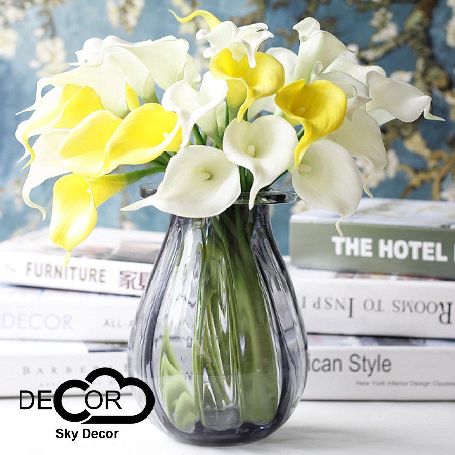 NHÁNH, CÀNH HOA LYS TRANG TRÍ NHÀ CỬA, ĐẠO CỤ CHỤP ẢNH SẢN PHẨM - Sky Decor