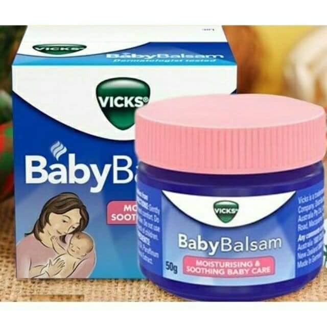 Dầu bôi giữ ấm ngực Vicks Baby Balsam