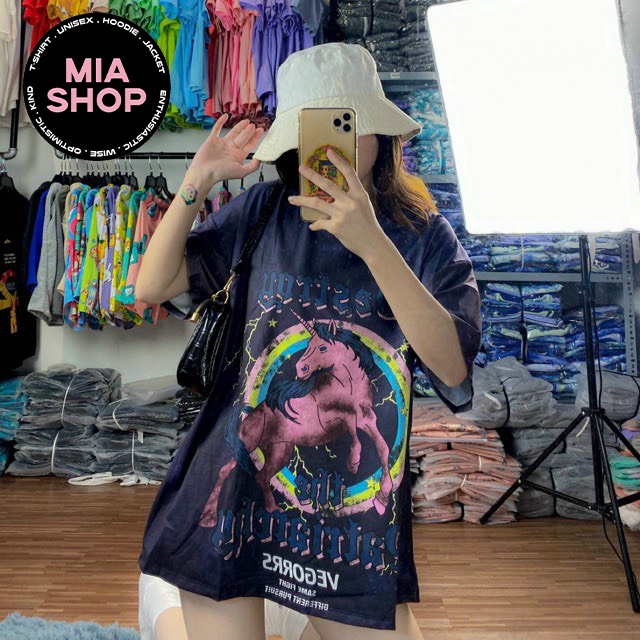 Áo thun tay lỡ MIA, Áo phông nữ form rộng dáng Unisex/Ulzzang, Loang màu mặc lẻ cặp nhóm hình tổng hợp MIA