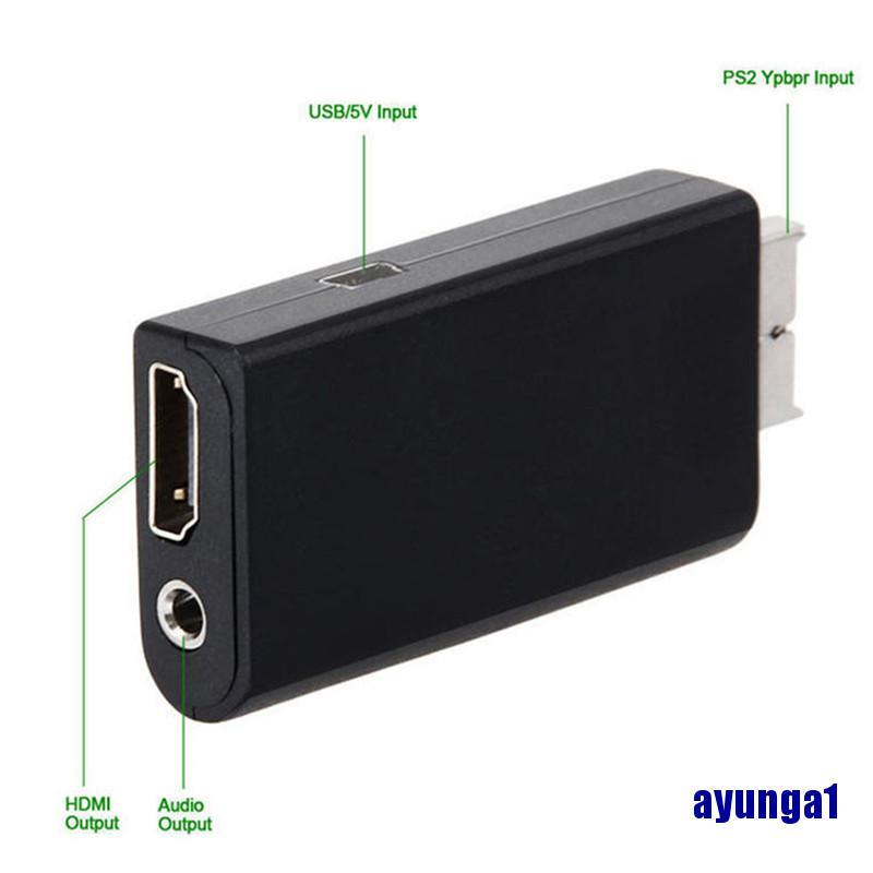 (ayunga1) HDV-G300 PS2 To HDMI 480i/480p/576i Audio Video Converter Adapter For PSX PS4