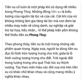 Đồng tiền xu phong thủy tài Lộc may mắn