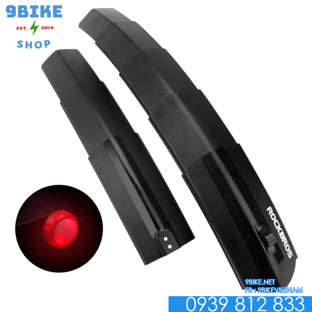 Vè xe đạp rút gọn RockBros có đèn led phía sau