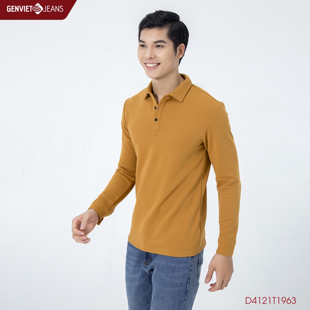 Áo Thun Polo Dài Tay Nam Genviet D4121T1963