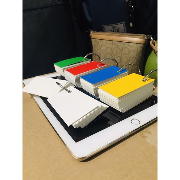 Flashcard trắng tự học ngoại ngữ nhiều phân loại size