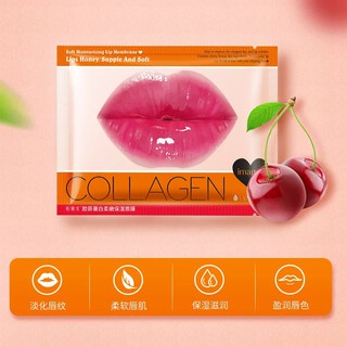 Mặt nạ Môi Cherry Collagen Image (Bioaqua)  - KQSieuRe247