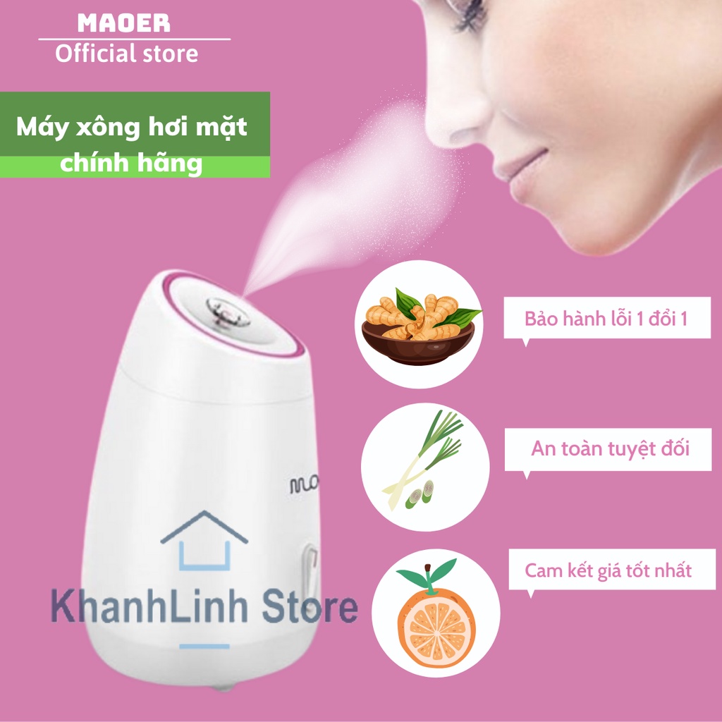 Máy xông hơi mặt hoa quả Mooer, máy phun sương nano tạo ẩm