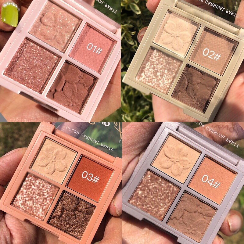 🌈🥑🍓 Hộp Nhũ Mắt Cao Cấp 4 Ô Màu Color Carnival Party Novo.5330 Secret - Y388-D7T2 | BigBuy360 - bigbuy360.vn