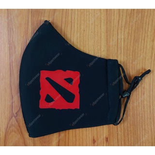 Combo 3 khẩu trang dota 2 - khẩu trang vải 3 lớp - dây rút
