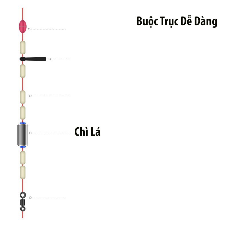 Chì Câu Cá - lá 40 Chuyên buộc trục đài ... đồ duli