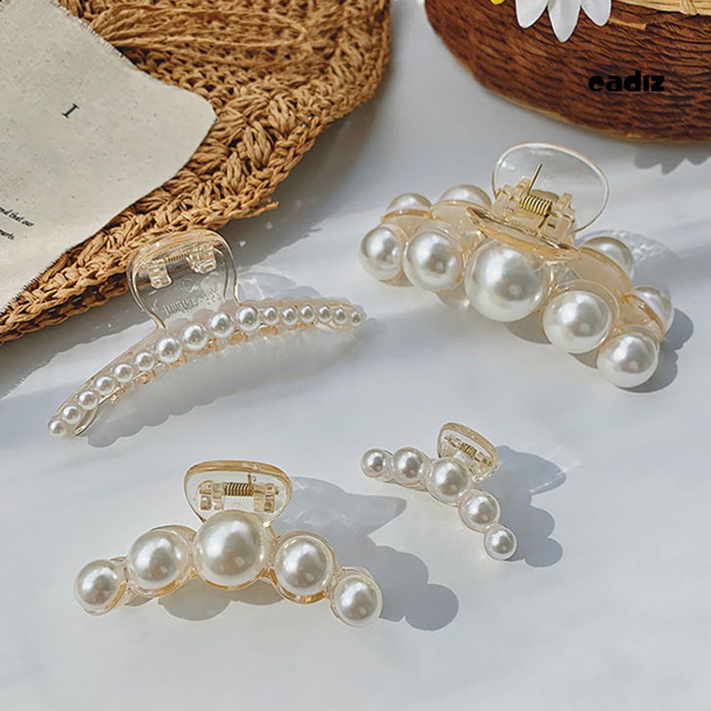 Kẹp Tóc Đính Ngọc Trai Giả Cho Nữ