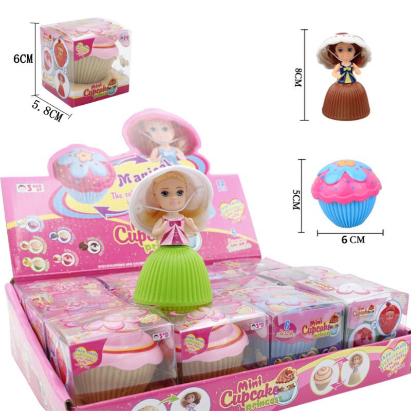 Bánh Cupcake Đồ Chơi 8cm 3inch Dành Cho Búp Bê