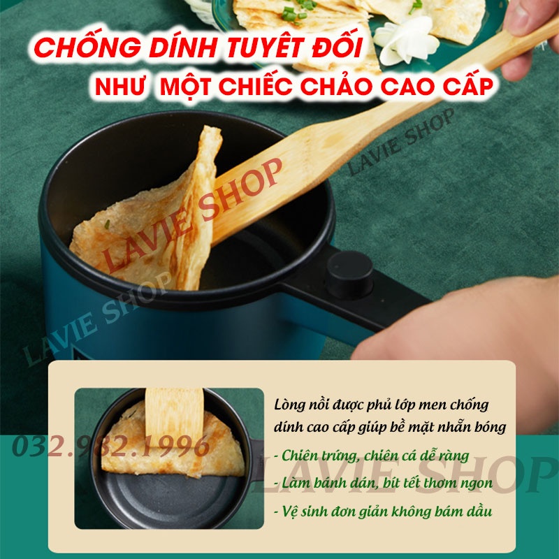 Nồi Điện Đa Năng Mini Chính Hãng Jiashi| Chảo Lẩu Điện Đa Năng Cao Cấp Chống Dính 2 Tầng-Đồ Dùng Nhà Bếp Không Thể Thiếu