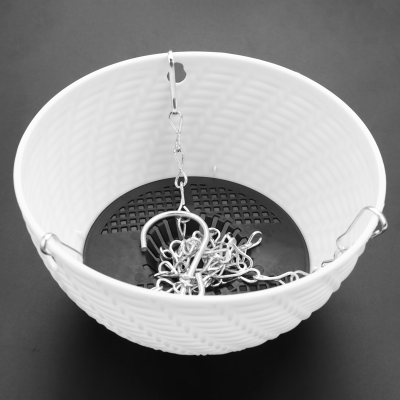 Bộ 5 Chậu Hoa Tròn Bằng Nhựa 16X10cm Treo Trang Trí Sân Vườn