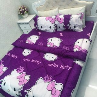 Sỉ chăn phao kitty tím