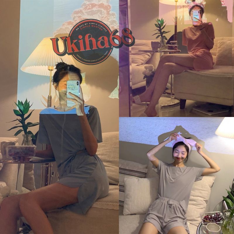 Ukiha68 (SIÊU SALE) BỘ NGỦ BỘ MẶC NHÀ CHẤT MỀM MỊN TƠ- MODAL CO GIÃN SIÊU THẤM HÚT MỒ HÔI CỰC TỐT. | BigBuy360 - bigbuy360.vn