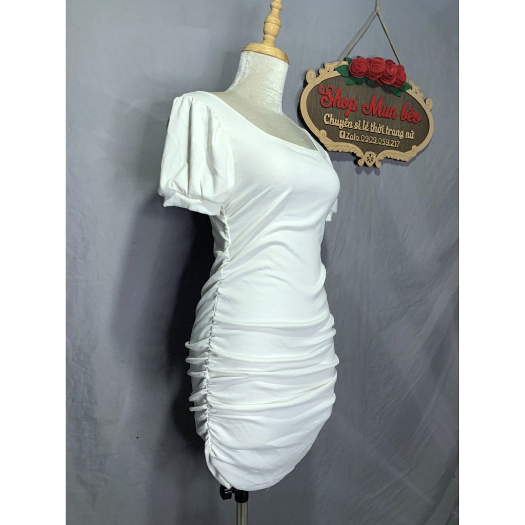 [MẪU MỚI] Đầm Body Nhún Sườn Cổ Chữ U Thun Borip Thích Hợp Mặc Đi Tiệc Đi Làm Đi Chơi Phù Hợp Với Mọi Phong Cách | BigBuy360 - bigbuy360.vn