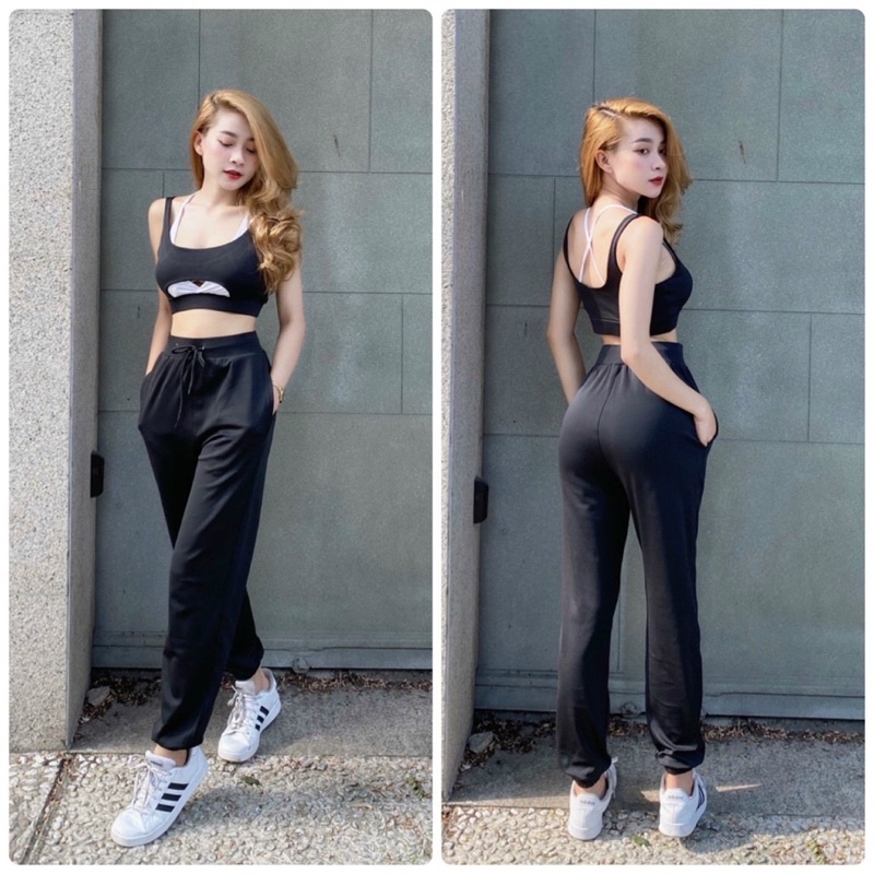 SET ĐỒ TẬP DÀI JOGGER ÁO BRA HOTTREND