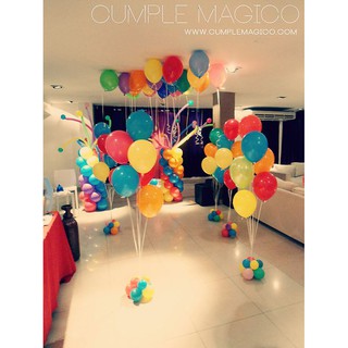 shop bóng bay luckydecor sỉ 100 quả bóng bay đủ màu size 28cm 10"