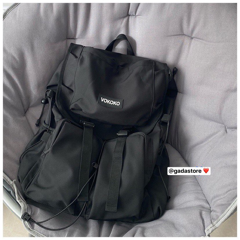 Balo Ulzzang Vokoko size backpack đi học 🍊❤️ Hàng có sẵn 🌷💥