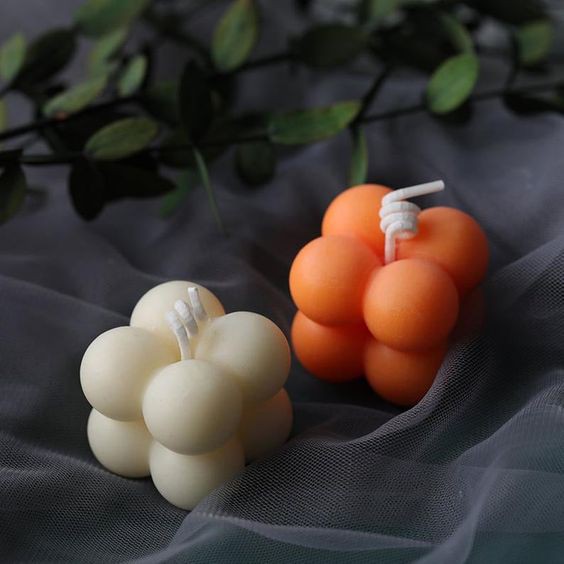 Khuôn Silicon Khối Rubix Làm Nến Handmade