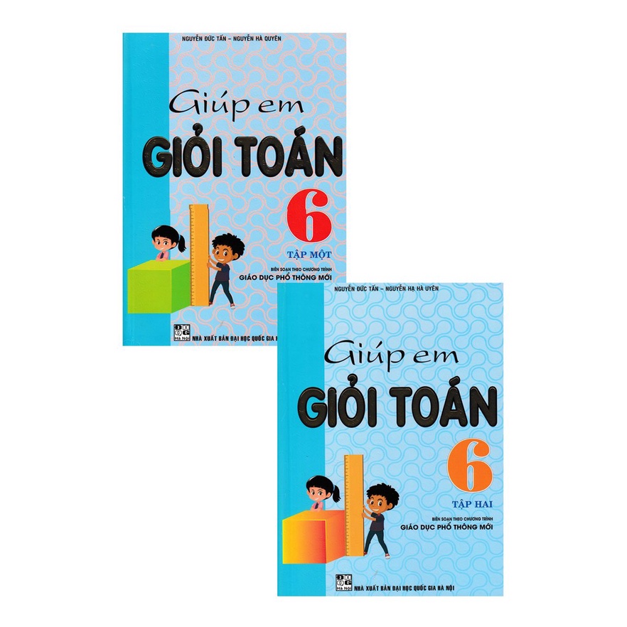 SÁCH - combo giúp em giỏi toán 6 - tập 1+2 (theo chương trình giáo dục phổ thông mới) - HAB