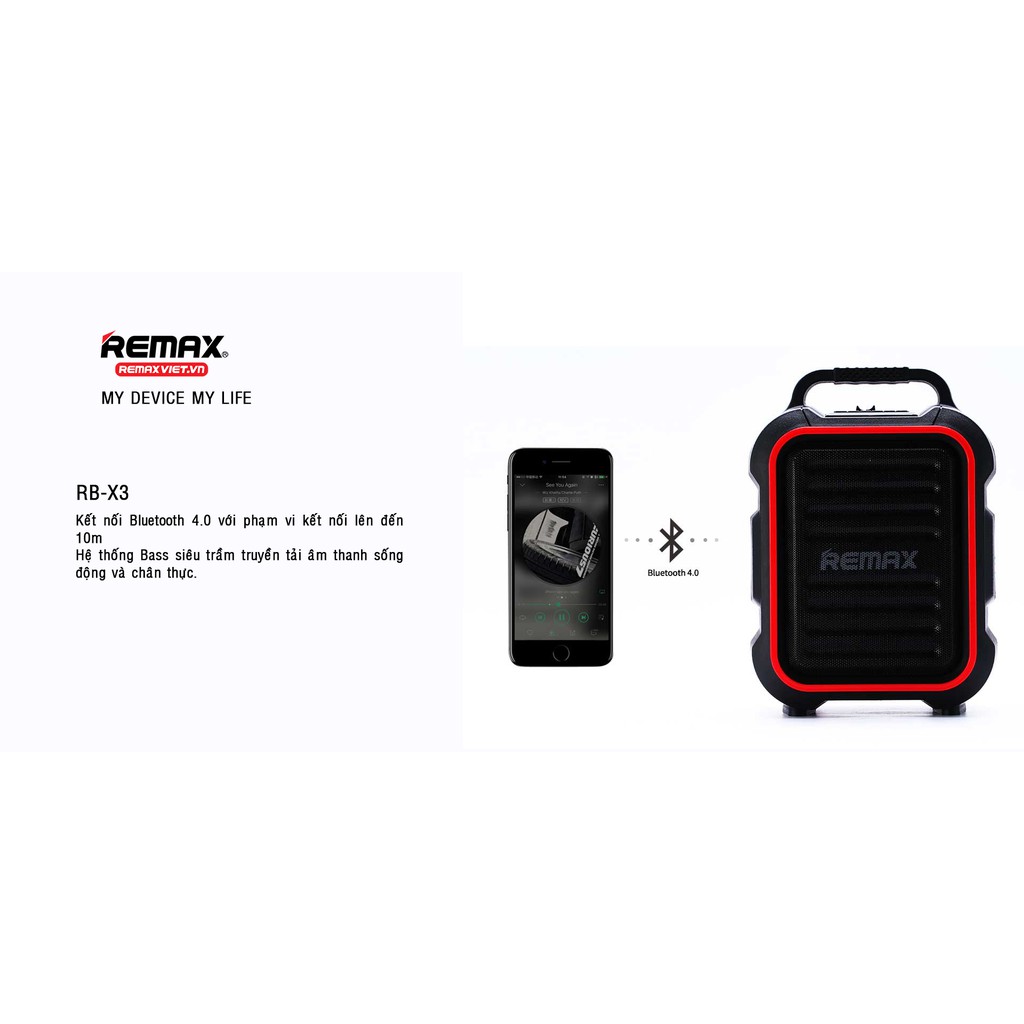 Loa bluetooth Remax RB-X3