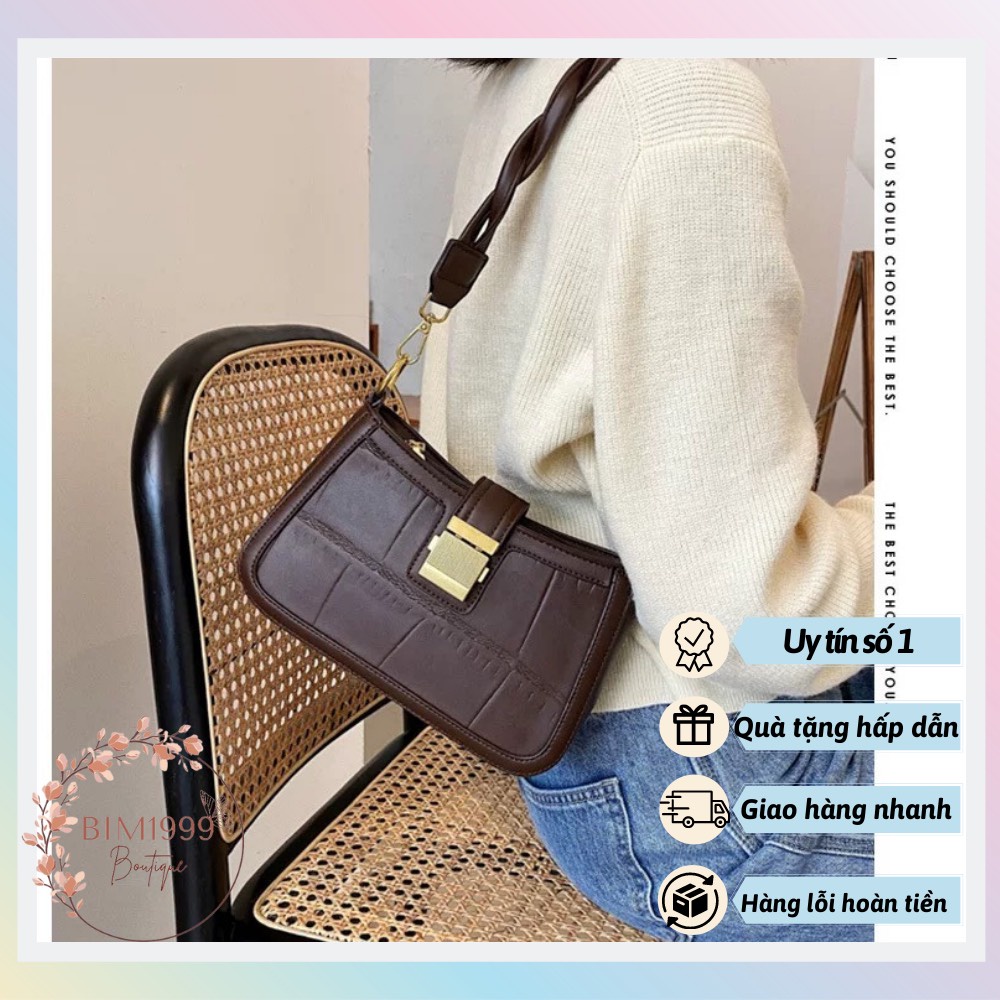 ( SẴN) Túi Xách Nữ Đẹp Túi Đeo Chéo 2 kiểu Da Cao Cấp Phong Cách Hàn Quốc M025