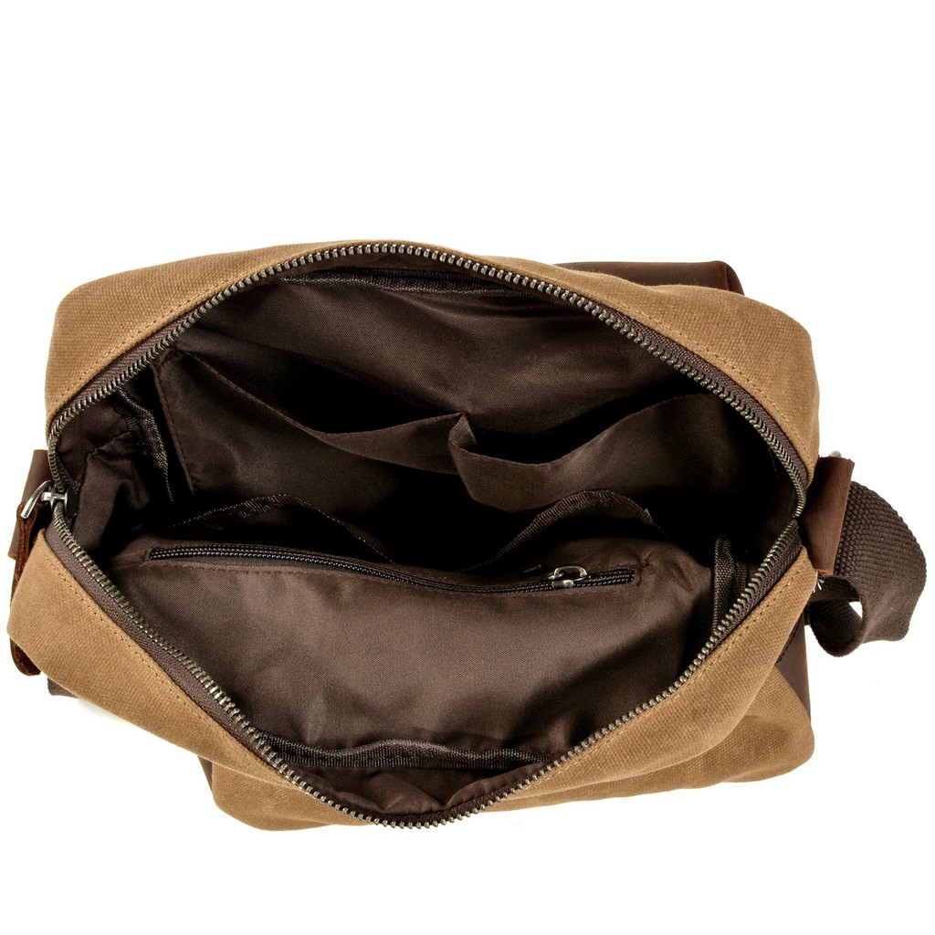 Túi đeo chéo vải bố chống thấm Anh Tho Leather DC6043