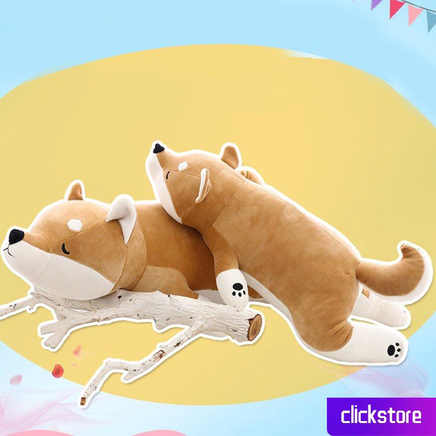 Thú nhồi bông hình chú chó shiba inu corgi cỡ lớn cao cấp