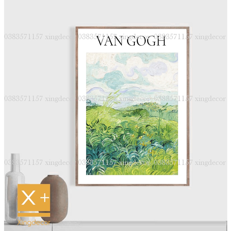 Tranh decor treo tường của Van Gogh, tranh treo tường có khung.