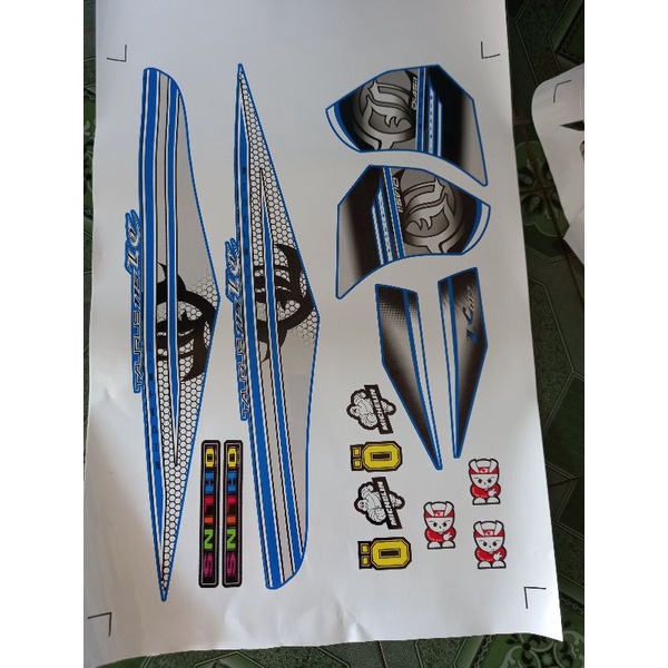 Tem rời taurus LC dán xe xanh