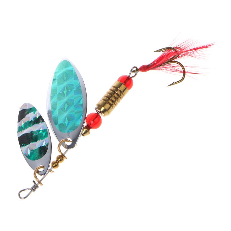 1 Mồi Câu Cá Nhân Tạo Có Móc Câu Tiện Dụng Spinner