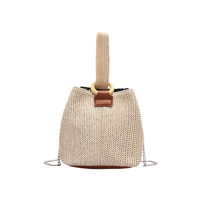 Túi Bucket Đeo Vai JASMIN NOIR Bằng Rơm Độc Đáo Cho Nữ