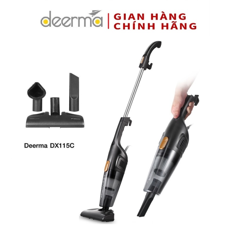 Máy hút bụi cầm tay SIÊU MẠNH Xiaomi Deerma DX118C/115C, công suất 400W, lực hút 12000PA, bảo hành 1 năm