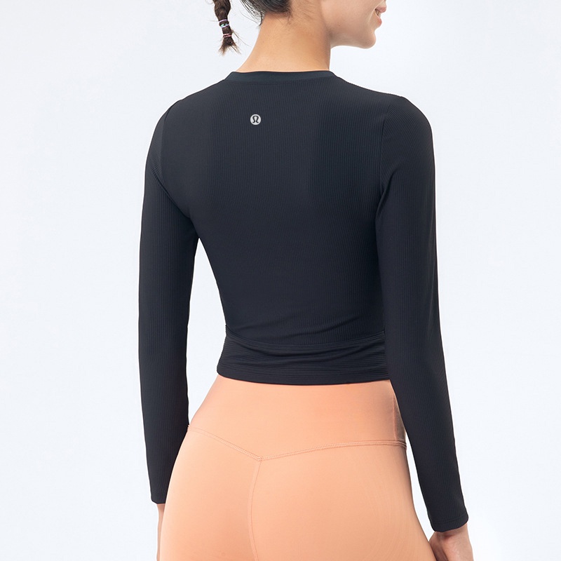 Lululemon    Áo Thun Thể Thao Dài Tay Cổ Tròn ds151 Chất Lượng Dành Cho Nữ
