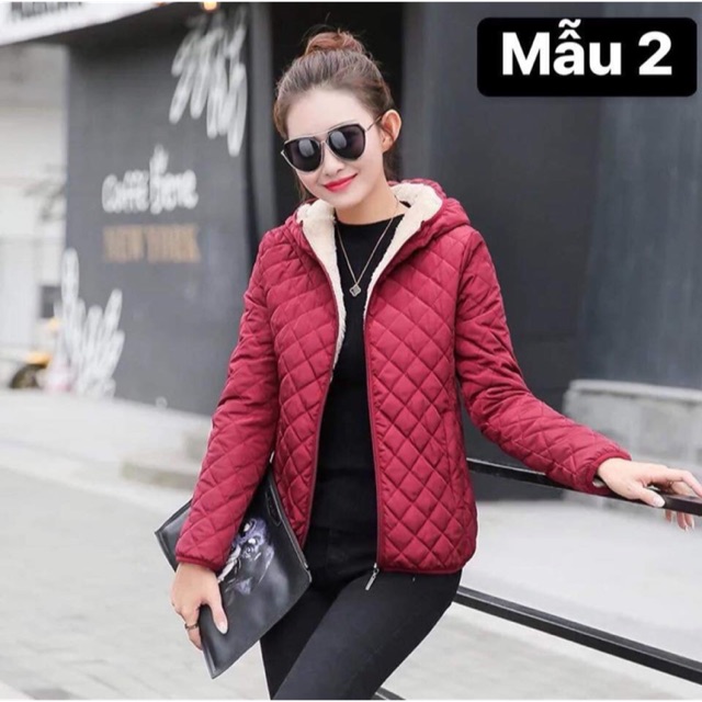 Áo khoác trần trám lót lông