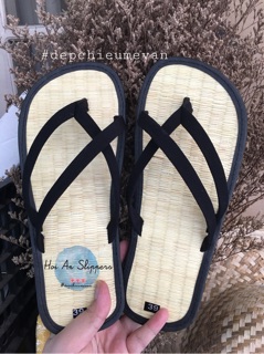 Dép chiếu Hội An handmade mẫu basic