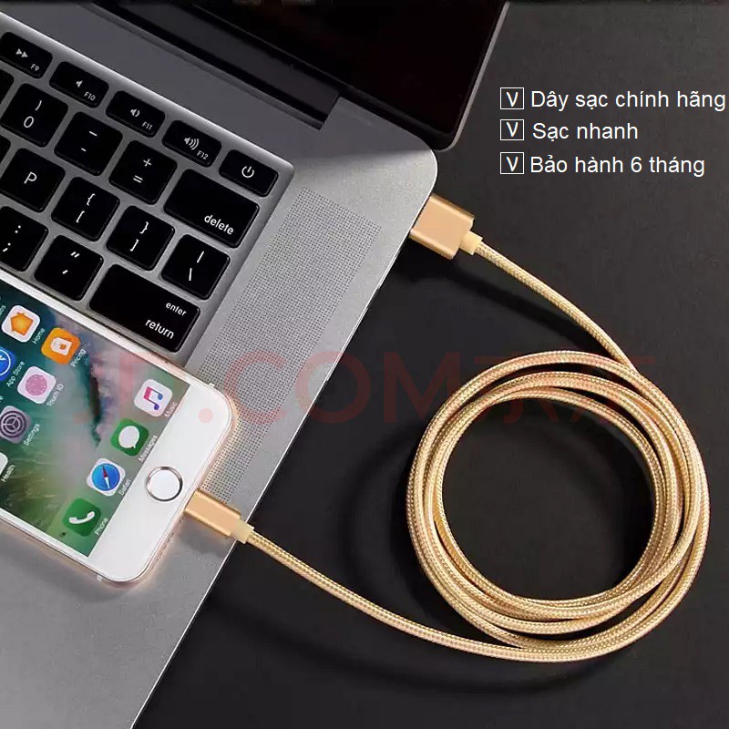 [Mã ELMSM3 giảm 20K đơn bất kì] DÂY SẠC IPHONE/iPad - Dây Sạc bọc dù - H Case