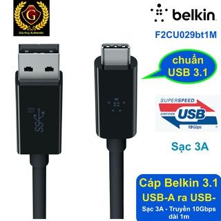 Cáp USB-C to USB-A Belkin F2CU029bt1M