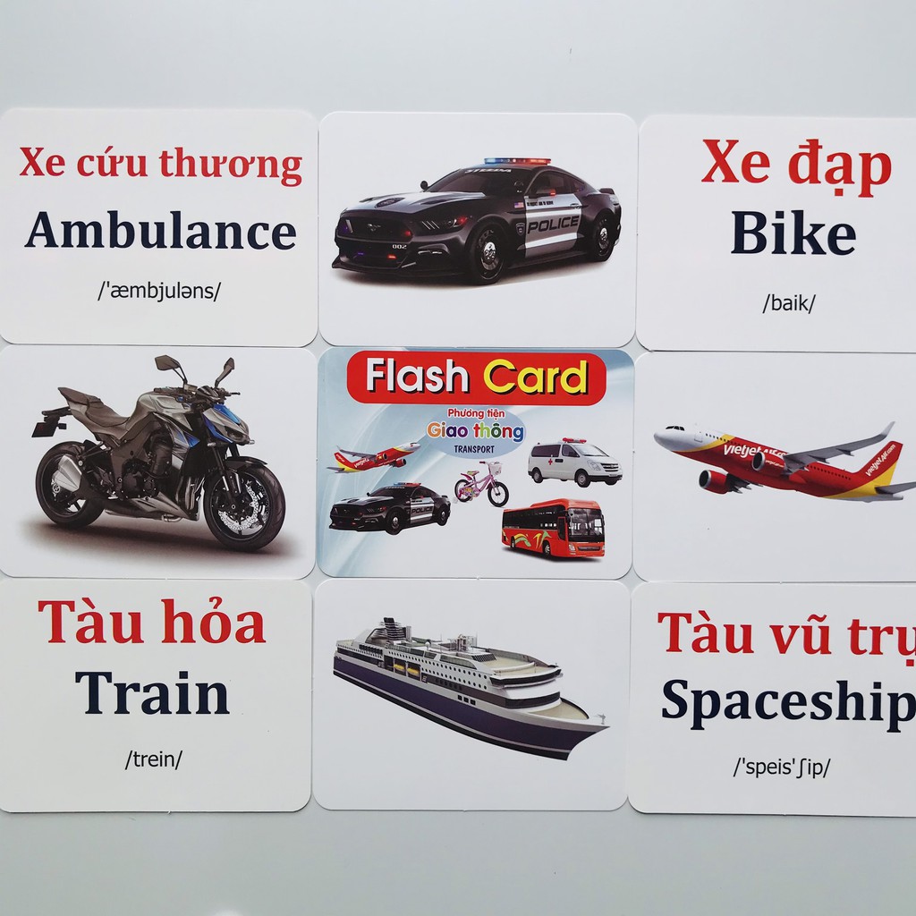 Bộ thẻ học thông minh loại to, 19 chủ đề, 282 thẻ